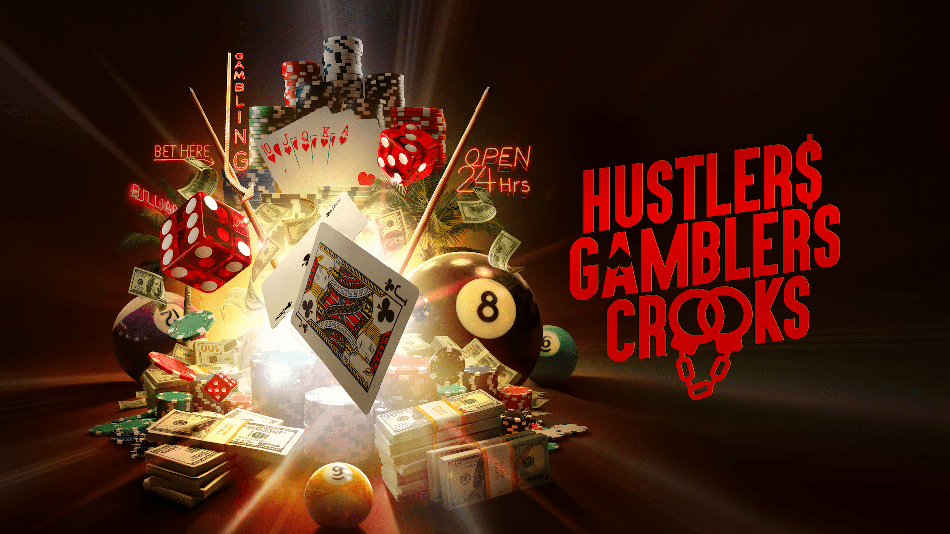 Discovery Channel Hustlers Gamblers Crooks S1 Feb 2024 3840X2160 Key Art